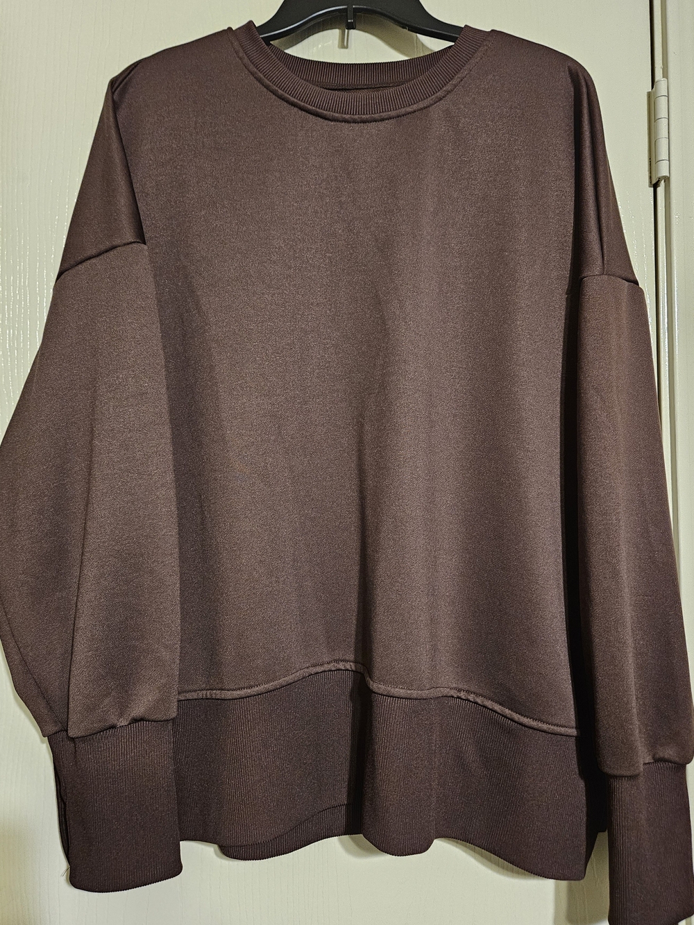 Crewneck Pullover Sweater & Skinny pant in Deep Brown Women' (Set Sweater/pant)